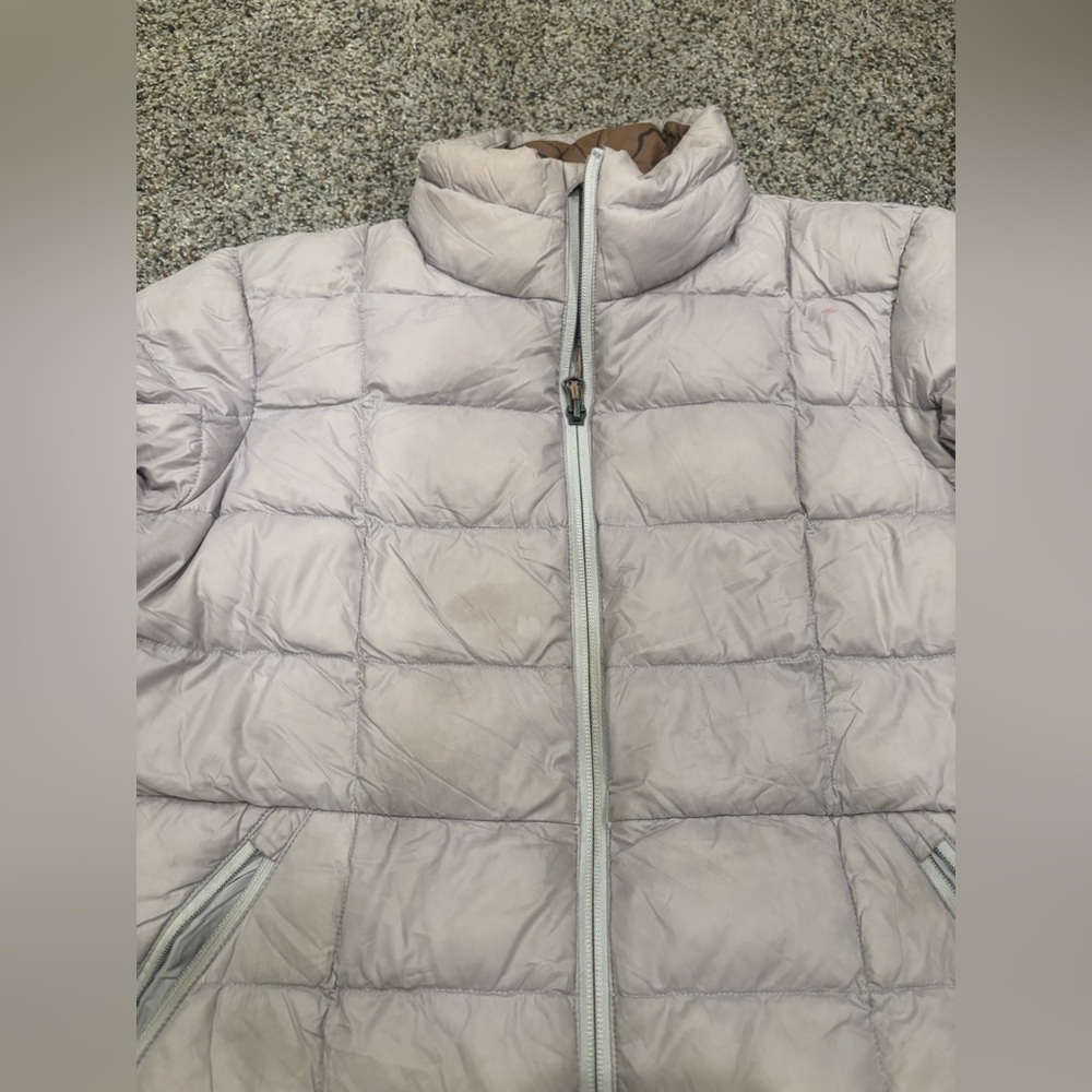 REI CO-OP 650 Lilac light purple Quilted Puffer women’s medium Jacket - used - Picture 5 of 8